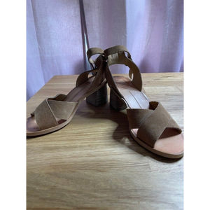 Suede Dolce Vita Chunky Boho Heels - Size 6.5